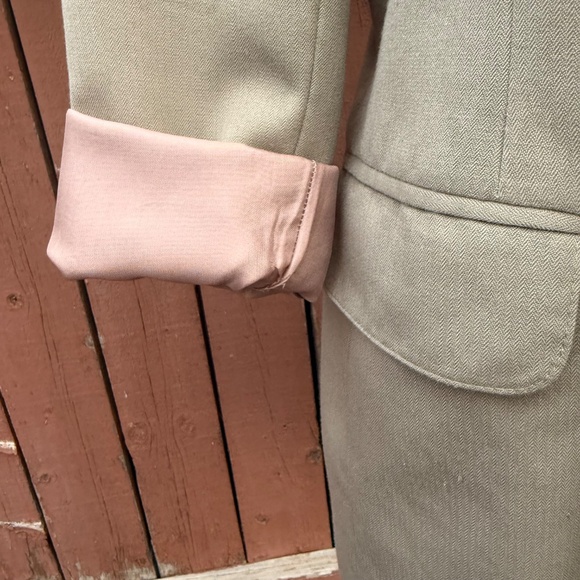 Classic Vintage 90s Oversized Double Breasted Beige Blazer - Picture 10 of 13